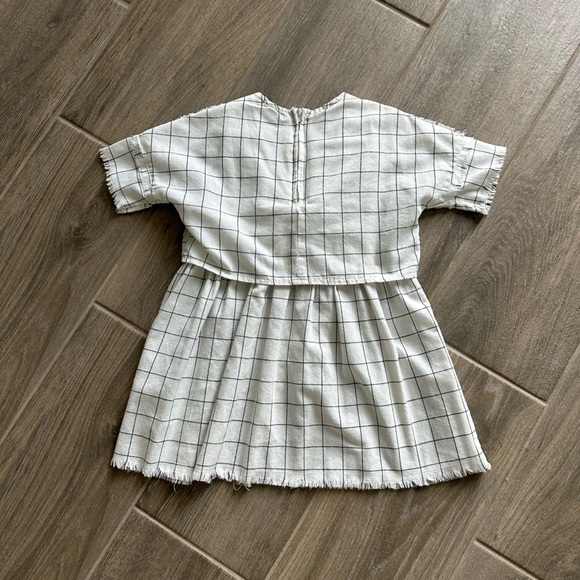 Girls Joes windowpane faux two piece dress - Picture 2 of 4